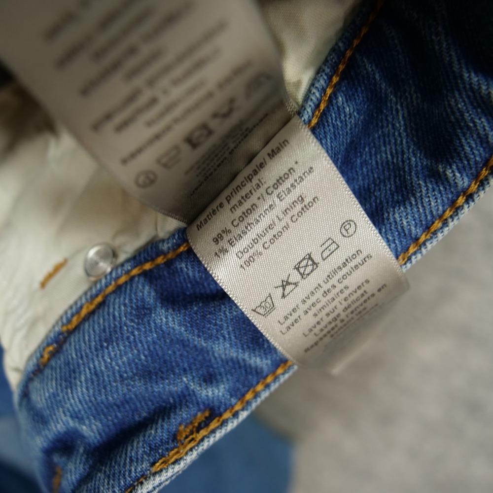 Zadig & Voltaire Jeans Womens 26 Blue Eclipse Slim Straight Mid Rise Denim - Picture 8 of 12